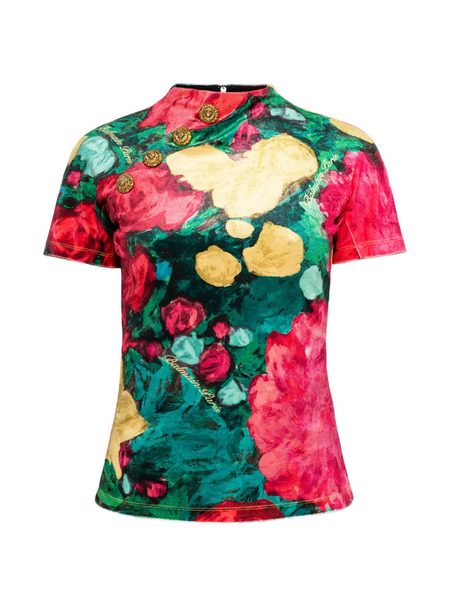  Balmain Floral Top - Red 
