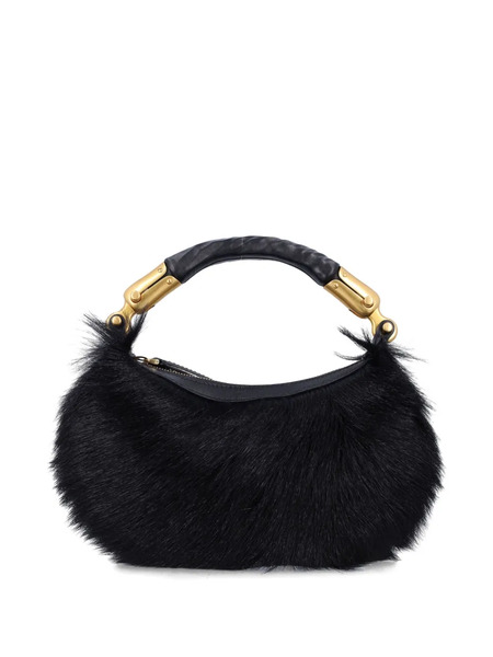  Balmain Fur Tote Bag - Black 