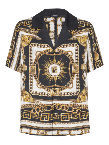  Balmain Graphic-print Shirt - White 