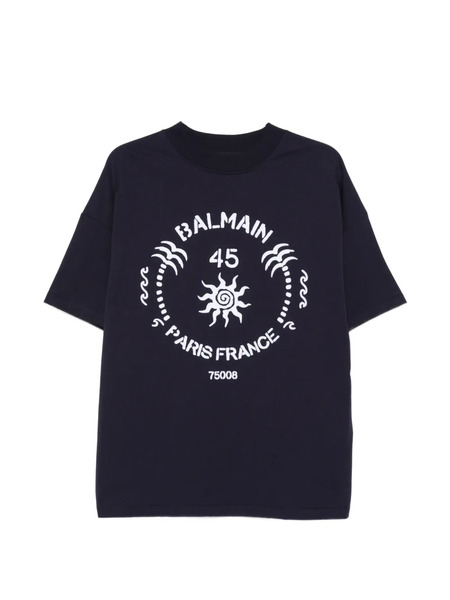  Balmain Graphic-print T-shirt - Blue 