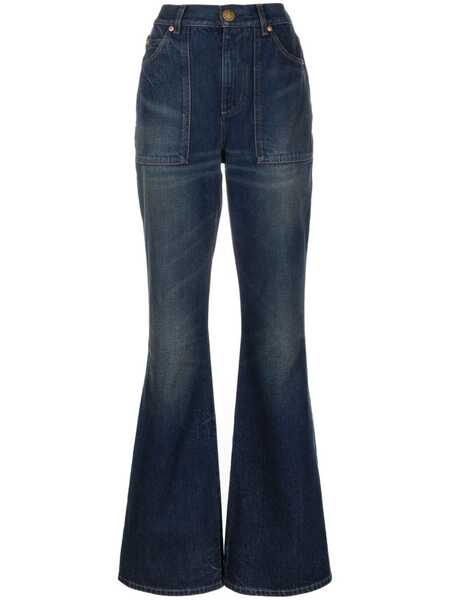  Balmain High-rise Flared Jeans - Blue 