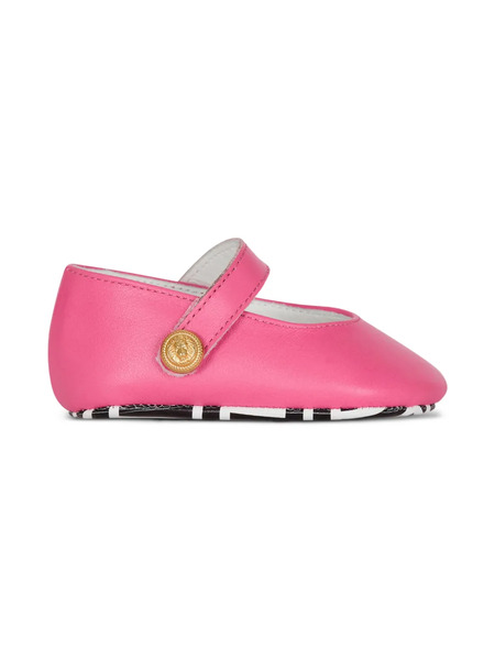  Balmain Kids Button Ballet Flats - Pink 