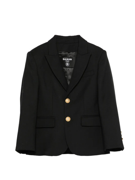  Balmain Kids Button-fastening Blazer - Black 