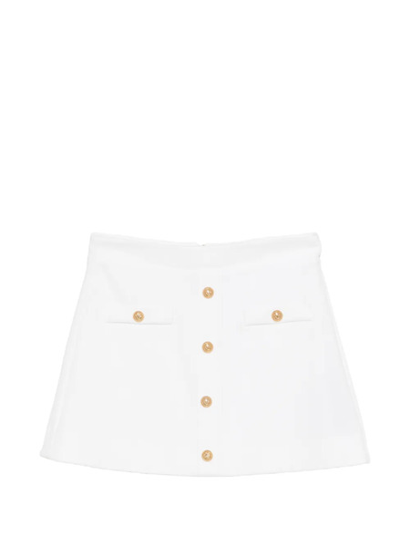  Balmain Kids Button Skirt - White 