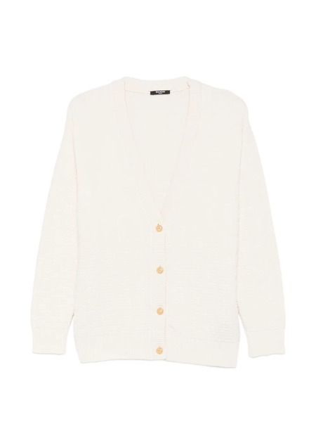  Balmain Kids Buttoned Cardigan - Neutrals 