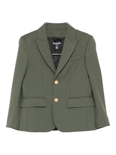  Balmain Kids Buttoned Jacket - Green 