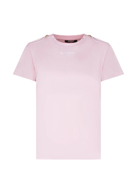  Balmain Kids Buttoned T-shirt - Pink 