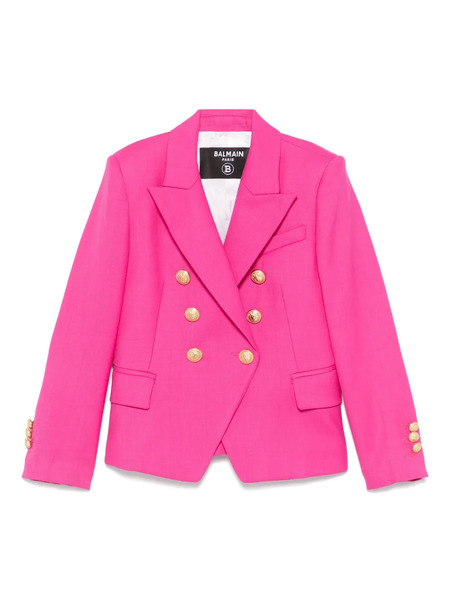  Balmain Kids Double-breasted Blazer - Pink 