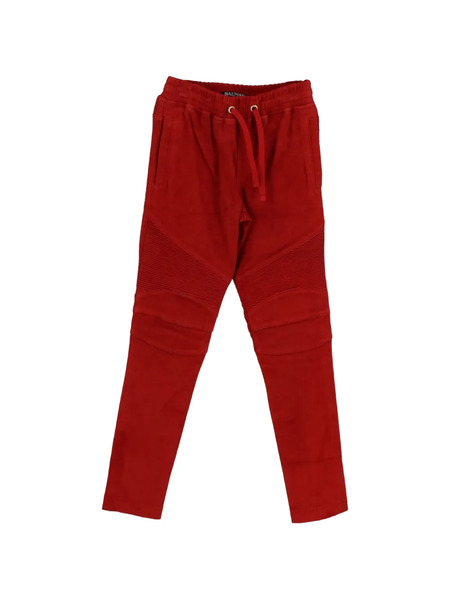  Balmain Kids Drawstring Trousers - Red 