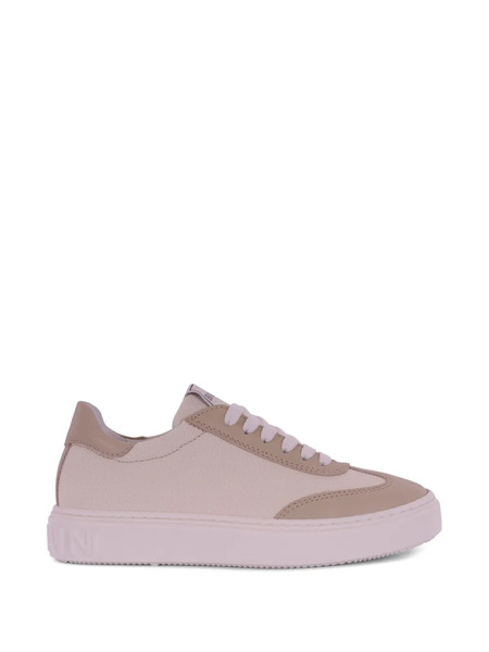  Balmain Kids Embossed-logo Sneakers - Neutrals 