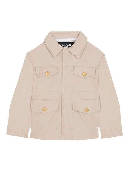  Balmain Kids Flap-pocket Jacket - Neutrals 