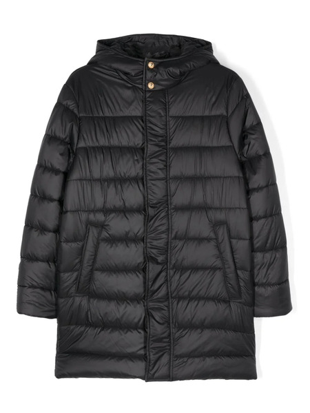  Balmain Kids Hooded Puffer Coat - Black 
