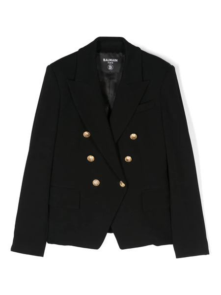  Balmain Kids Jersey Blazer - Black 