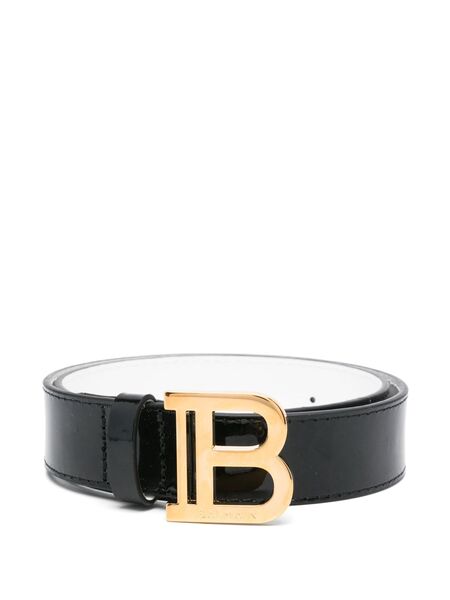  Balmain Kids Leather Belt - Black 