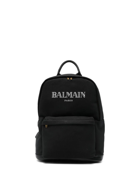  Balmain Kids Logo Backpack - Black 
