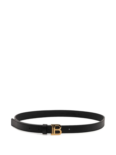 Balmain Kids Logo-buckle Belt - Black 