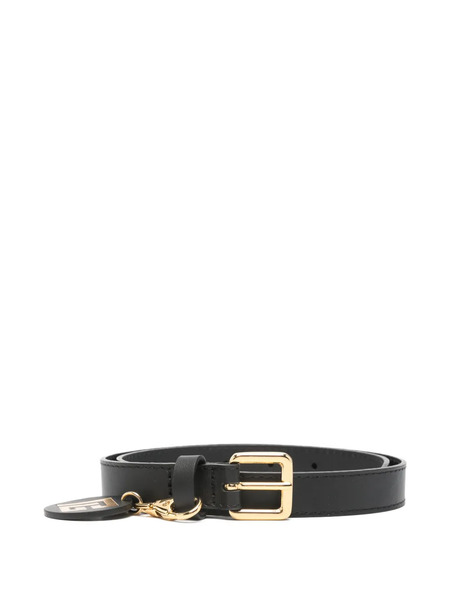  Balmain Kids Logo-charm Buckle Belt - Black 