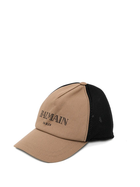  Balmain Kids Logo-embroidered Cap - Neutrals 