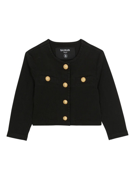  Balmain Kids Logo-engraved Jacket - Black 