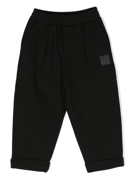  Balmain Kids Logo-patch Elasticated Trousers - Black 