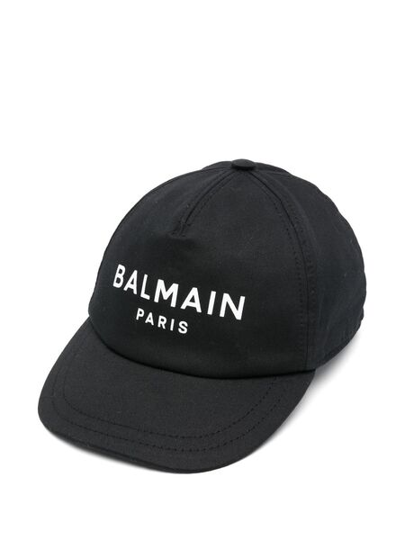  Balmain Kids Logo-print Cap - Black 
