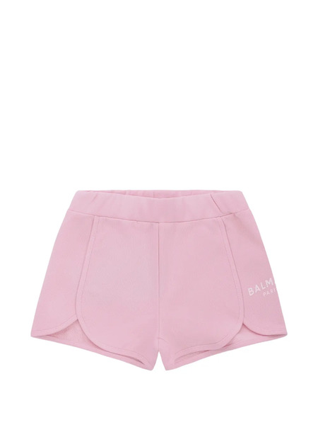  Balmain Kids Logo-print Shorts - Pink 