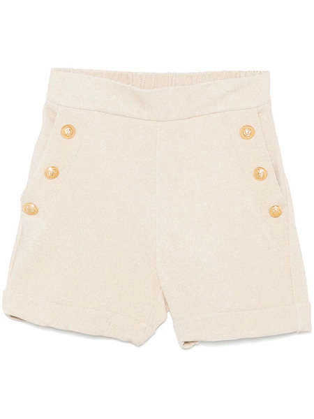  Balmain Kids Lurex Shorts - Neutrals 