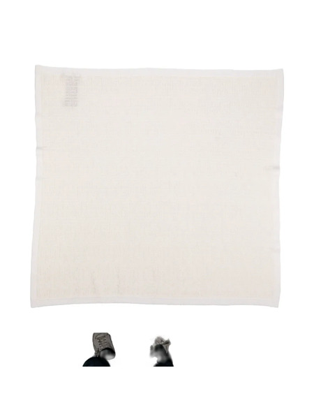  Balmain Kids Monogram Blanket - White 