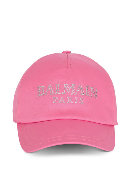  Balmain Kids Rhinestone Cap - Pink 