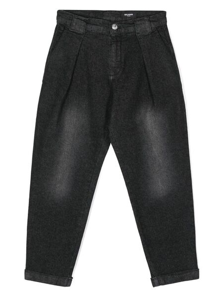  Balmain Kids Tapered Jeans - Grey 