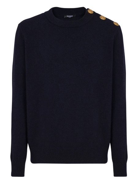  Balmain Knitted Jumper - Blue 