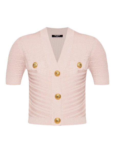  Balmain Knitted Top - Pink 