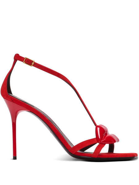  Balmain Lips Sandals - Red 