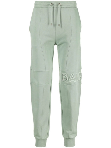  Balmain Logo-embossed Track Pants - Green 