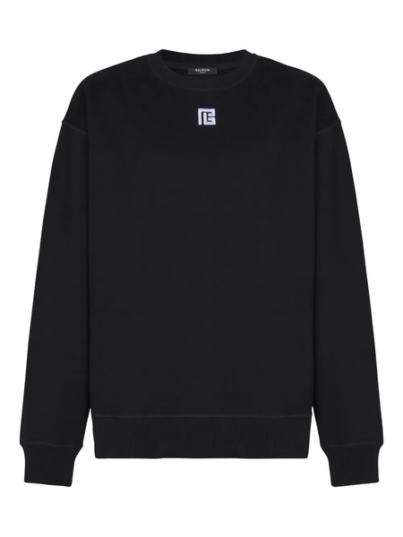  Balmain Logo-embroidered Sweater - Black 