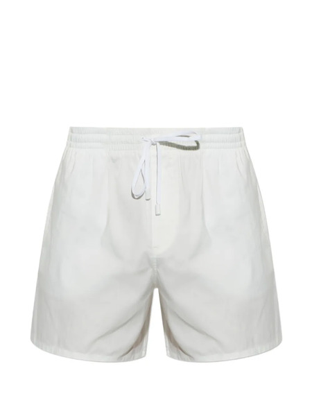  Balmain Logo-embroidered Swim Shorts - White 