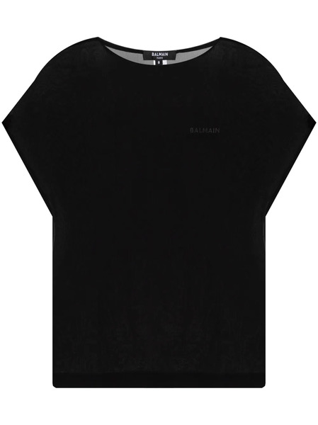  Balmain Logo-embroidered T-shirt - Black 