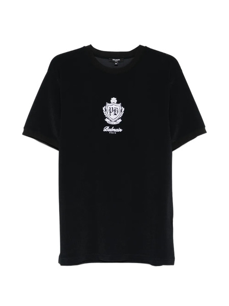  Balmain Logo-embroidered T-shirt - Black 
