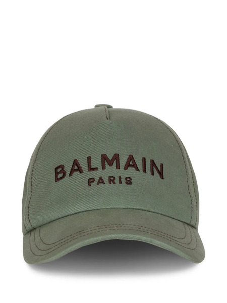  Balmain Logo-embroidery Baseball Cap - Green 