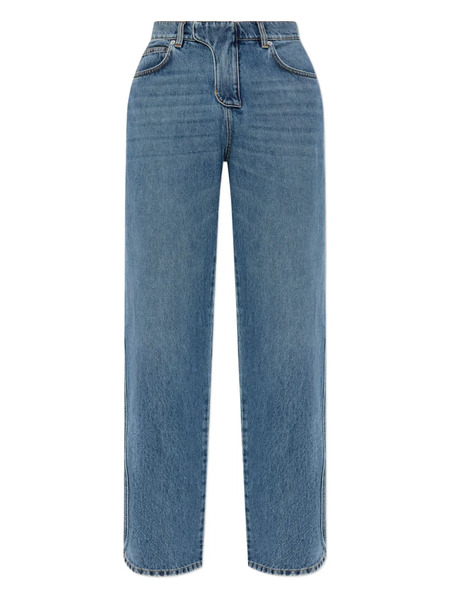  Balmain Logo-patch Jeans - Blue 