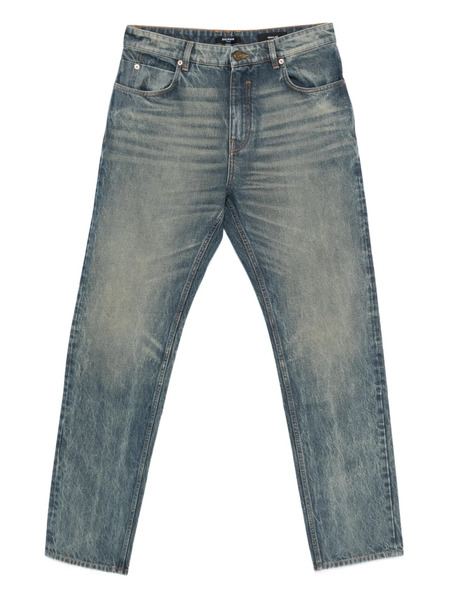  Balmain Logo-patch Jeans - Blue 