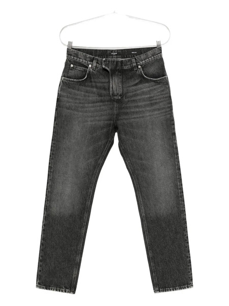  Balmain Logo-patch Jeans - Grey 