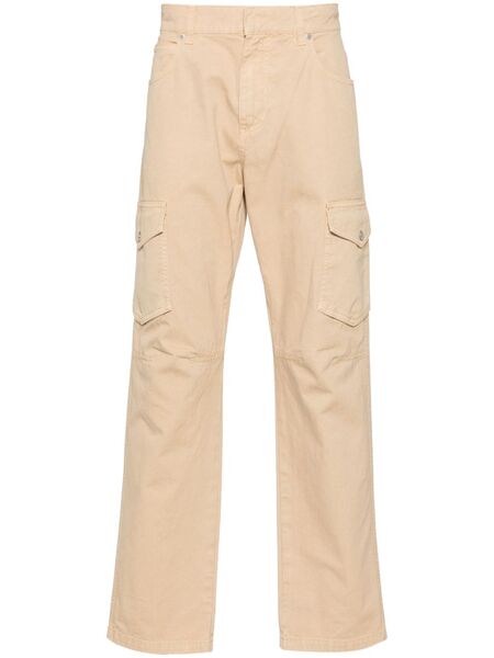  Balmain Logo-patch Tapered Trousers - Neutrals 
