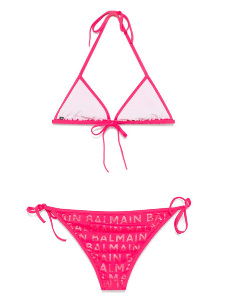  Balmain Logo-print Bikini - Pink 
