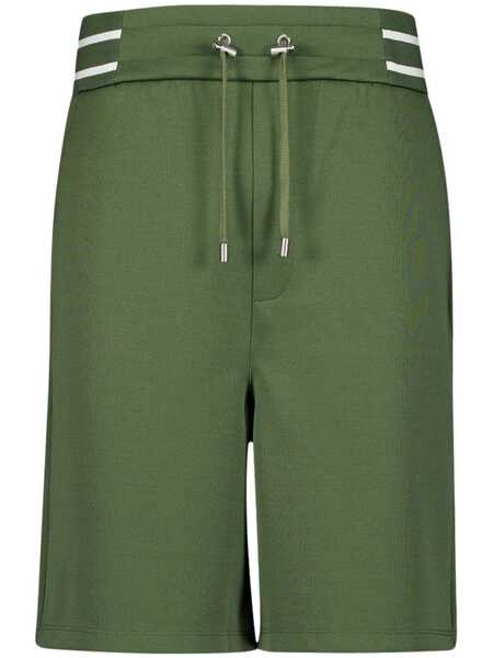  Balmain Logo-print Drawstring Shorts - Green 