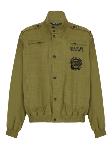  Balmain Logo-print Jacket - Green 