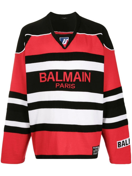  Balmain Logo-print Jumper - Black 