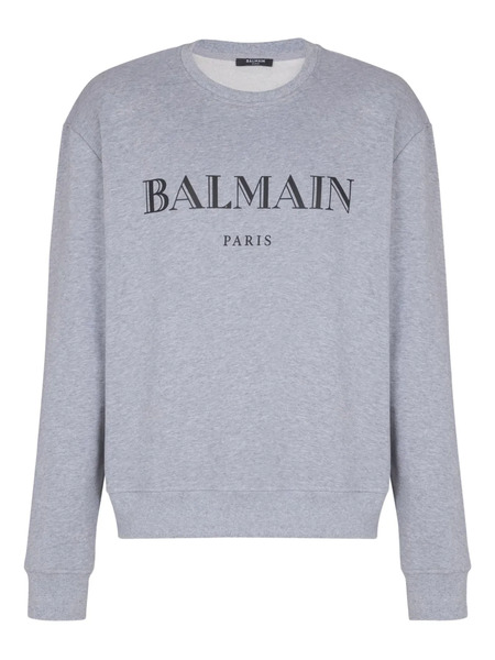  Balmain Logo-print Sweatshirt - Grey 