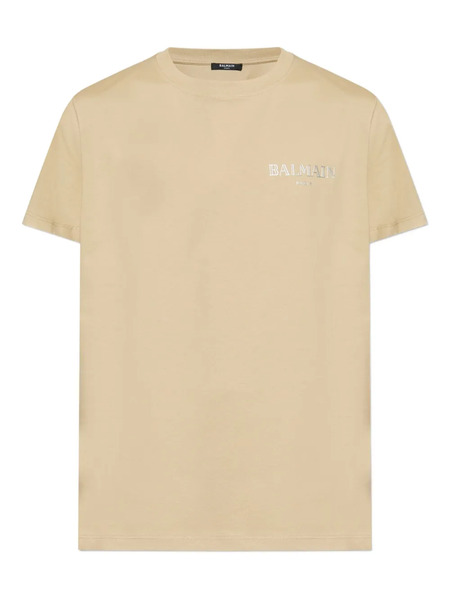  Balmain Logo-print T-shirt - Neutrals 