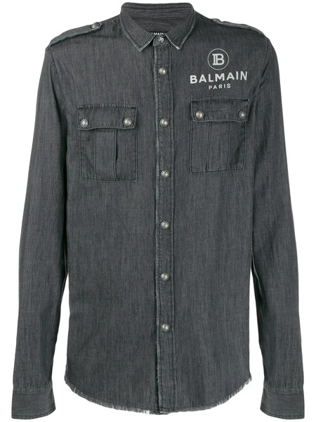  Balmain Logo Shirt - Black 